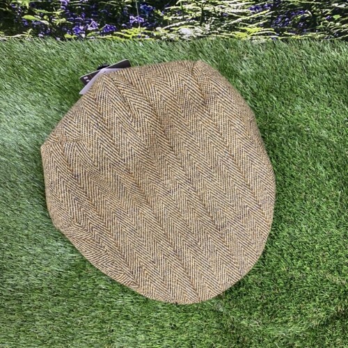 Light Tweed Flat Cap
